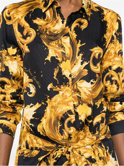 Abito donna Versace Jeans Couture nero oro Versace jeans Couture | 80HAO911NS757G89